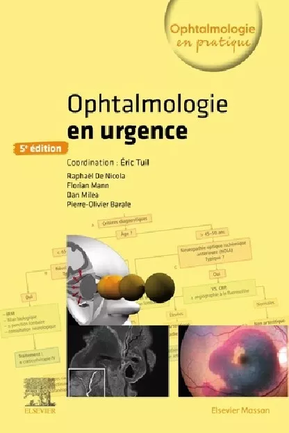Couverture du livre Ophtalmologie en urgence,5e édition